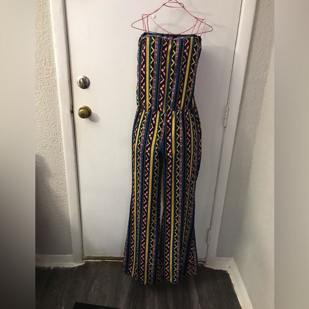 Rainbow Strapless Multicolor Jumpsuit S Dopamine Rainbowcore Boho Coconut Girl